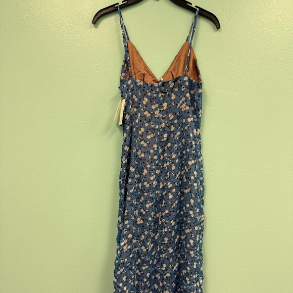Majorelle quincy midi dress in blue ditsy size xs - Picture 7 of 10